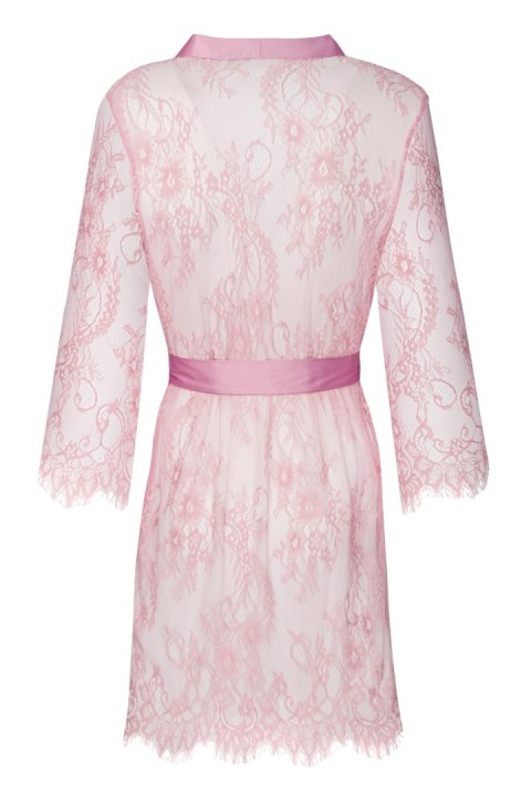 Sheer Pink/Różowy damski szlafrok koronkowy LivCo Corsetti Fashion rozmiar - S/M PINK Sheer Pink/Różowy damski szlafrok koronkowy LivCo Corsetti Fashion rozmiar - S/M PINK