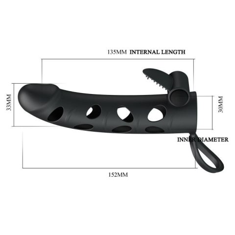 PRETTY LOVE - Vibrating Penis Sleeve with Ball Strap PRETTY LOVE - Vibrating Penis Sleeve with Ball Strap