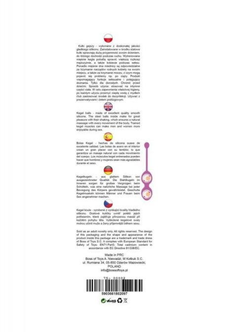 Silicone Kegel Balls 36mm 90g Light Pink - B - Series Silicone Kegel Balls 36mm 90g Light Pink - B - Series