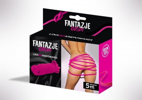 Linki - Fantazje BDSM Lina do krępowania Różowe Linki - Fantazje BDSM Lina do krępowania Różowe