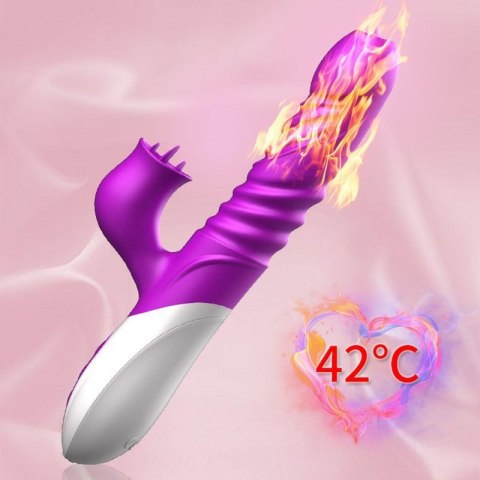 Wibrator-Silicone Vibrator USB 10 Function and Thrusting Function / Heating Wibrator-Silicone Vibrator USB 10 Function and Thrusting Function / Heating