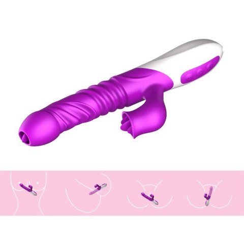 Wibrator-Silicone Vibrator USB 10 Function and Thrusting Function / Heating Wibrator-Silicone Vibrator USB 10 Function and Thrusting Function / Heating