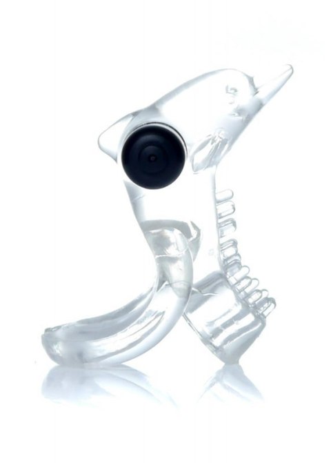 Pierścień-Dolphin Vibro CockRing Clear Pierścień-Dolphin Vibro CockRing Clear