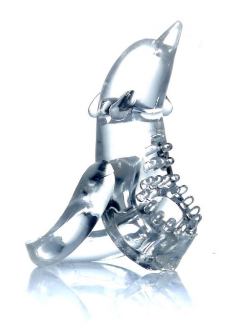 Pierścień-Dolphin Vibro CockRing Clear Pierścień-Dolphin Vibro CockRing Clear
