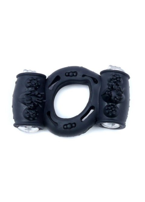Pierścień-Vibrating CockRing Double Black Pierścień-Vibrating CockRing Double Black