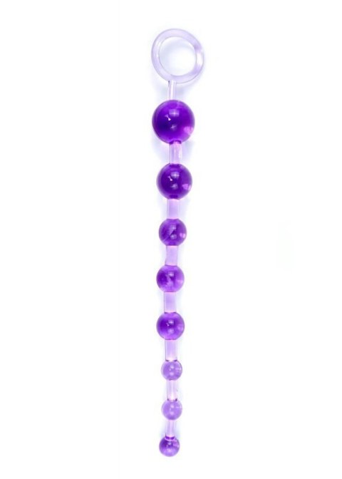 Plug/kulki-Jelly Anal 10 Beads Purple Plug/kulki-Jelly Anal 10 Beads Purple