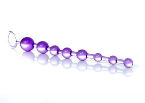 Plug/kulki-Jelly Anal 10 Beads Purple Plug/kulki-Jelly Anal 10 Beads Purple