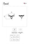 Stringi Nomade Black Czarny LivCo Corsetti Fashion rozmiar - S/M BLACK