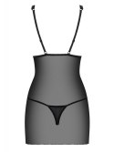 Bielizna-Lucita koszulka i stringi czarna S/M