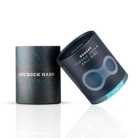 Boners Silicone Cock Ring And Ball Stretcher - Grey Boners Silicone Cock Ring And Ball Stretcher - Grey