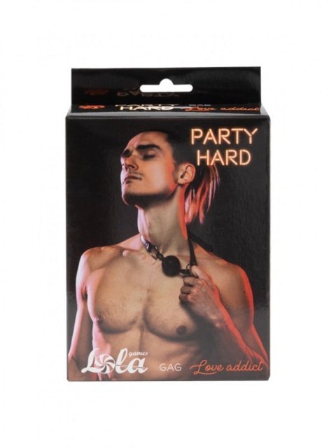 Gag Party Hard Love Addict Black Gag Party Hard Love Addict Black