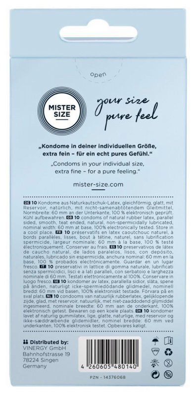 Mister Size 60mm pack of 10 Mister Size 60mm pack of 10