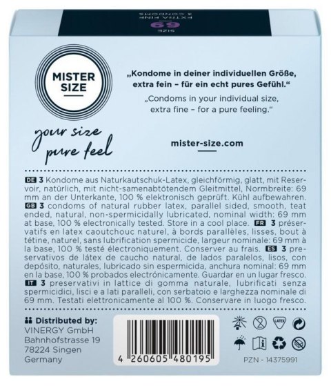 Mister Size 69mm pack of 3 Mister Size 69mm pack of 3