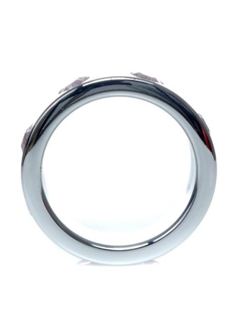 Pierścień-Metal Cock Ring with Rose Diamonds Large Pierścień-Metal Cock Ring with Rose Diamonds Large