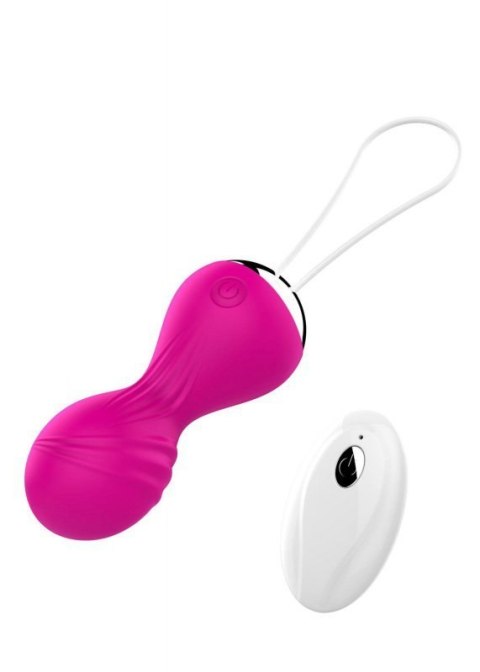 Kulki-Vibrating Silicone Kegel Balls USB 10 Function / Remote control -Pink Kulki-Vibrating Silicone Kegel Balls USB 10 Function / Remote control -Pink