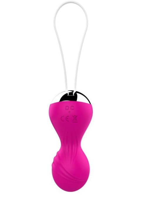 Kulki-Vibrating Silicone Kegel Balls USB 10 Function / Remote control -Pink Kulki-Vibrating Silicone Kegel Balls USB 10 Function / Remote control -Pink