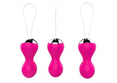 Kulki-Vibrating Silicone Kegel Balls USB 10 Function / Remote control -Pink Kulki-Vibrating Silicone Kegel Balls USB 10 Function / Remote control -Pink