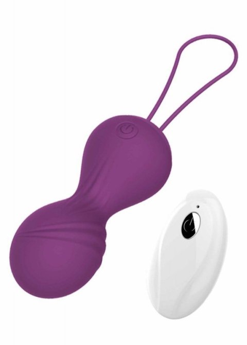 Kulki-Vibrating Silicone Kegel Balls USB 10 Function / Remote control -Purple Kulki-Vibrating Silicone Kegel Balls USB 10 Function / Remote control -Purple