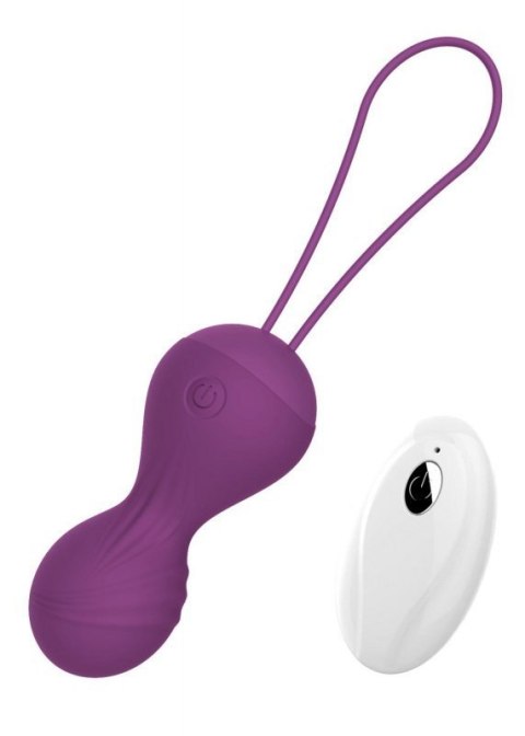 Kulki-Vibrating Silicone Kegel Balls USB 10 Function / Remote control -Purple Kulki-Vibrating Silicone Kegel Balls USB 10 Function / Remote control -Purple