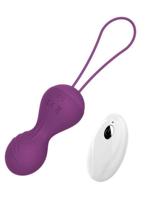 Kulki-Vibrating Silicone Kegel Balls USB 10 Function / Remote control -Purple Kulki-Vibrating Silicone Kegel Balls USB 10 Function / Remote control -Purple