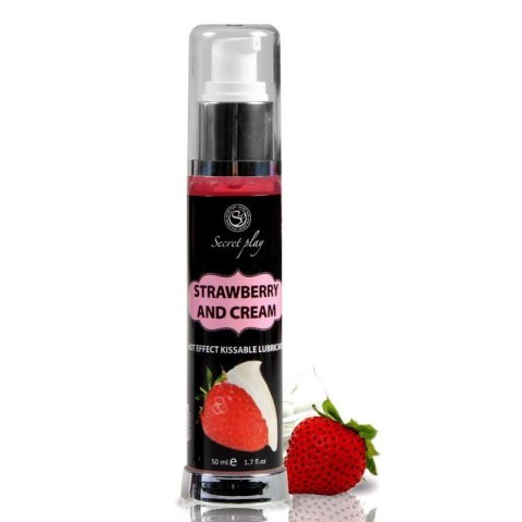 STRAWBERRY & CREAM HOT EFFECT KISSABLE LUBRICANT 50 ML STRAWBERRY & CREAM HOT EFFECT KISSABLE LUBRICANT 50 ML