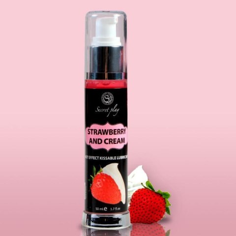 STRAWBERRY & CREAM HOT EFFECT KISSABLE LUBRICANT 50 ML STRAWBERRY & CREAM HOT EFFECT KISSABLE LUBRICANT 50 ML