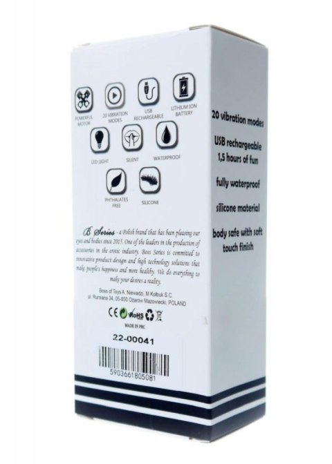 Stymulator-Rechargeable Mini Masager USB 20 Functions - Black Stymulator-Rechargeable Mini Masager USB 20 Functions - Black