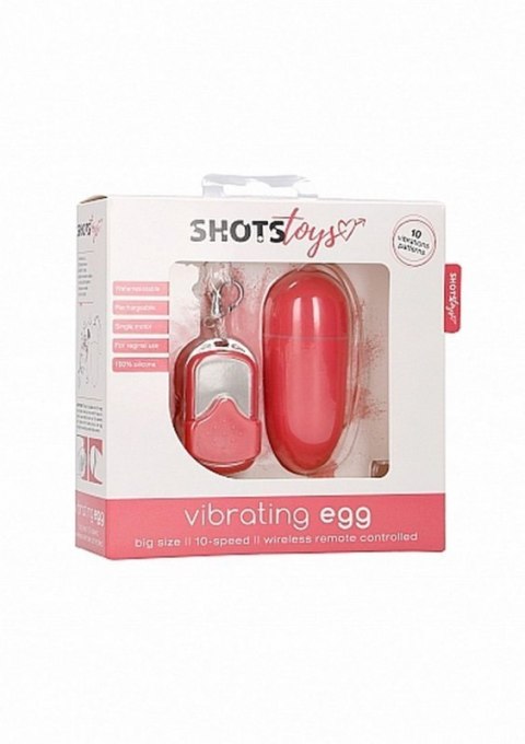 10 Speed Remote Vibrating Egg - Big - Pink 10 Speed Remote Vibrating Egg - Big - Pink