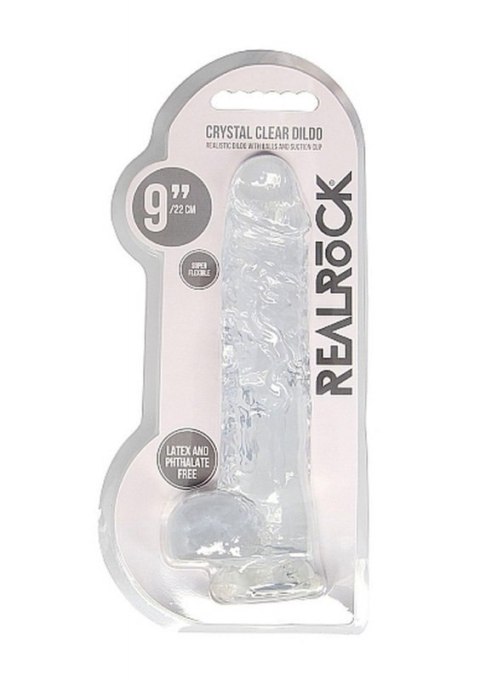 9"" / 23 cm Realistic Dildo With Balls - Transparent 9"" / 23 cm Realistic Dildo With Balls - Transparent
