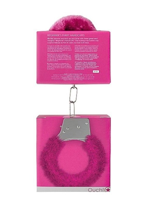 Beginner""s Handcuffs Furry - Pink Beginner""s Handcuffs Furry - Pink