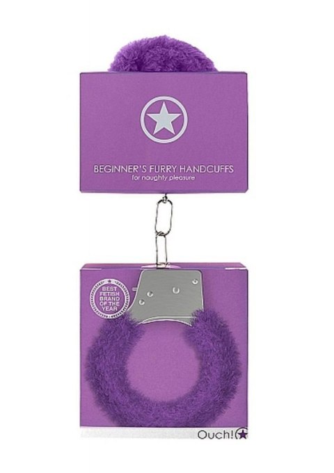 Beginner""s Handcuffs Furry - Purple Beginner""s Handcuffs Furry - Purple