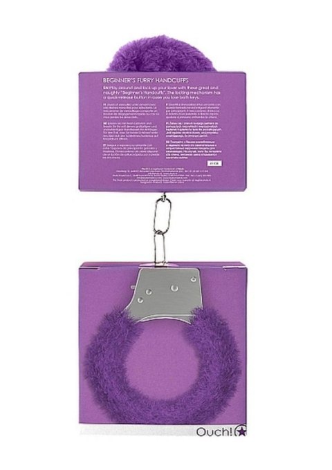 Beginner""s Handcuffs Furry - Purple Beginner""s Handcuffs Furry - Purple