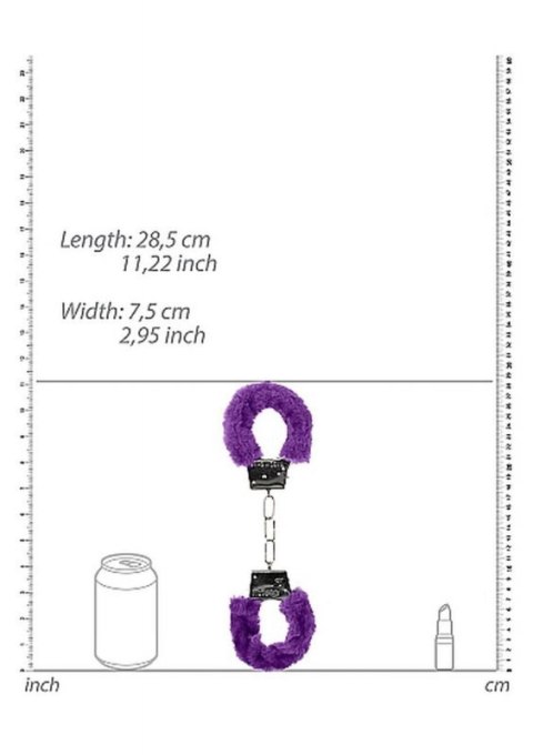 Beginner""s Handcuffs Furry - Purple Beginner""s Handcuffs Furry - Purple