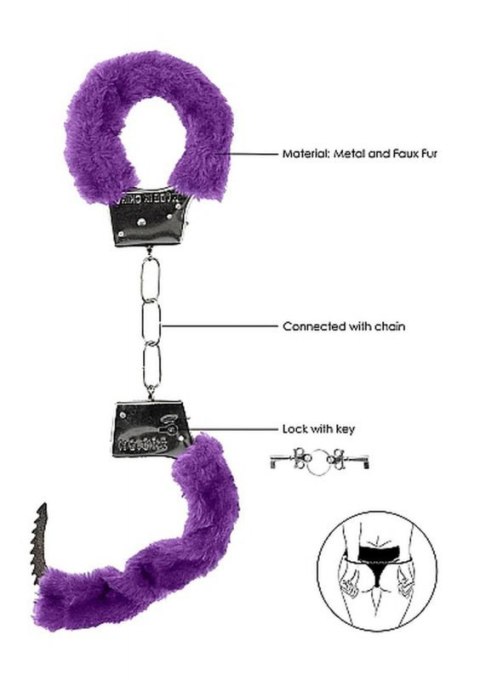 Beginner""s Handcuffs Furry - Purple Beginner""s Handcuffs Furry - Purple