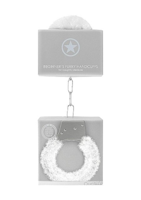 Beginner""s Handcuffs Furry - White Beginner""s Handcuffs Furry - White