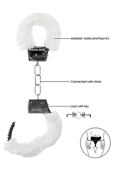 Beginner""s Handcuffs Furry - White Beginner""s Handcuffs Furry - White