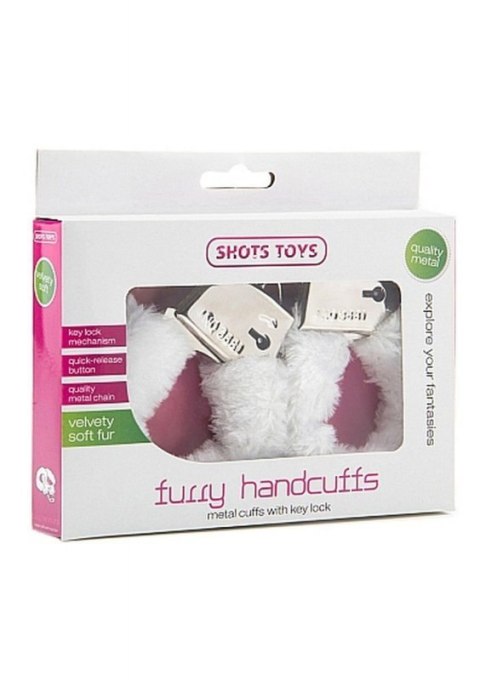Furry Handcuffs - White Furry Handcuffs - White