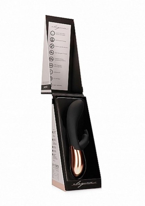 Heating Rabbit Vibrator - Opulent - Black Heating Rabbit Vibrator - Opulent - Black