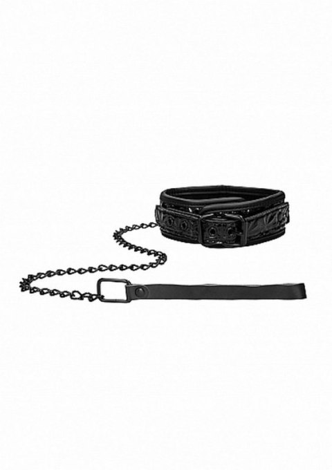 Luxury Collar with Leash - Black Luxury Collar with Leash - Black