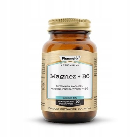 PharmoVit MAGNEZ Premium B6 60 kapsułek PharmoVit MAGNEZ Premium B6 60 kapsułek
