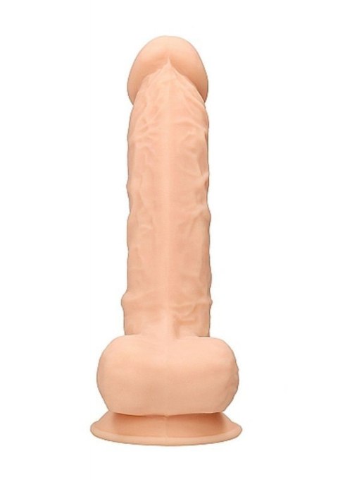 Silicone Dildo With Balls - 22,8 cm - Flesh Silicone Dildo With Balls - 22,8 cm - Flesh