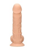 Silicone Dildo With Balls - 22,8 cm - Flesh