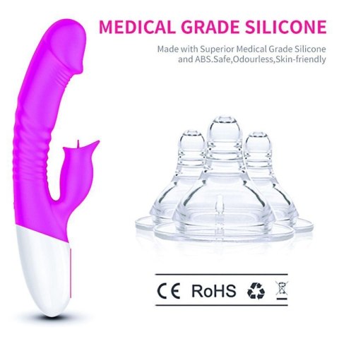 Wibrator-Silicon, Vibrator 7 Function and Heating Mode, Purple Wibrator-Silicon, Vibrator 7 Function and Heating Mode, Purple