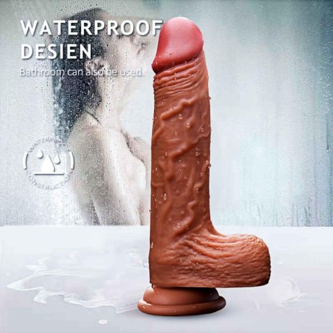 Wibrator-Silicone, Vibration 10, Rotate, Telescopic, Heating, 21cm Wibrator-Silicone, Vibration 10, Rotate, Telescopic, Heating, 21cm