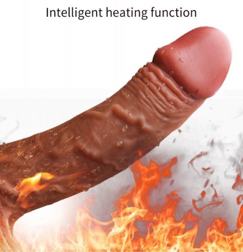 Wibrator-Silicone, Vibration 10, Rotate, Telescopic, Heating, 21cm Wibrator-Silicone, Vibration 10, Rotate, Telescopic, Heating, 21cm