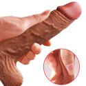 Wibrator-Silicone, Vibration 10, Rotate, Telescopic, Heating, 21cm