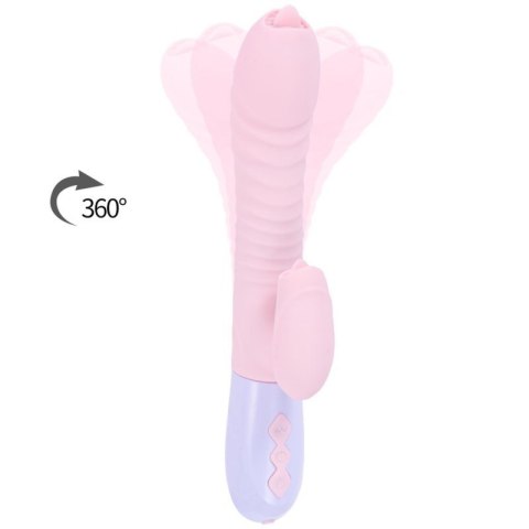 Wibrator-Silicone Vibrator USB 7 Function and Thrusting Function / Heating, pink Wibrator-Silicone Vibrator USB 7 Function and Thrusting Function / Heating, pink