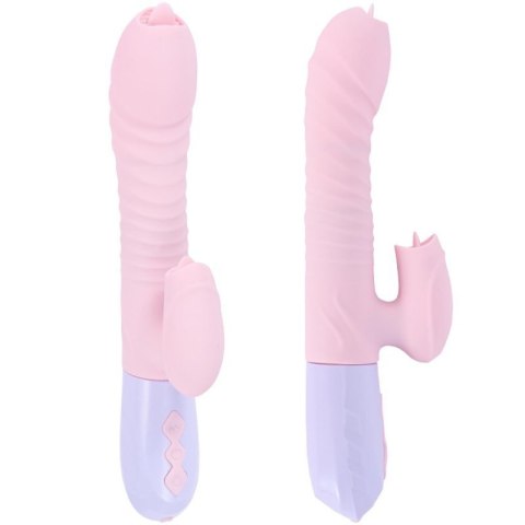 Wibrator-Silicone Vibrator USB 7 Function and Thrusting Function / Heating, pink Wibrator-Silicone Vibrator USB 7 Function and Thrusting Function / Heating, pink