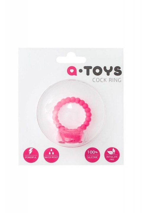 A-TOYS, Penis VibroRing, Silicone, Pink, O3.5 cm A-TOYS, Penis VibroRing, Silicone, Pink, O3.5 cm