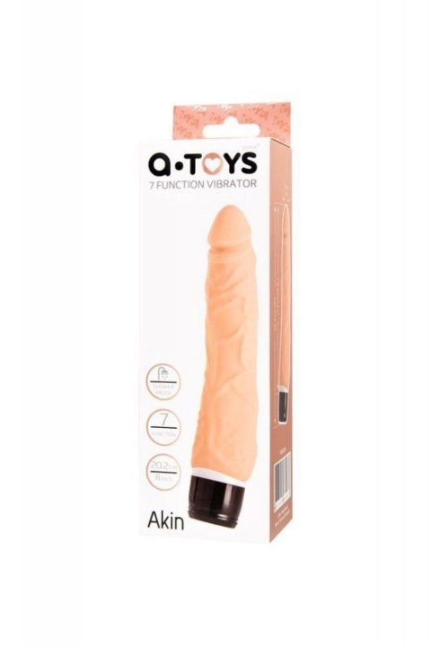 A-TOYS, Realistic Multi-Speed Vibrator, Silicone, Vibration Modes, 17.2 CM A-TOYS, Realistic Multi-Speed Vibrator, Silicone, Vibration Modes, 17.2 CM